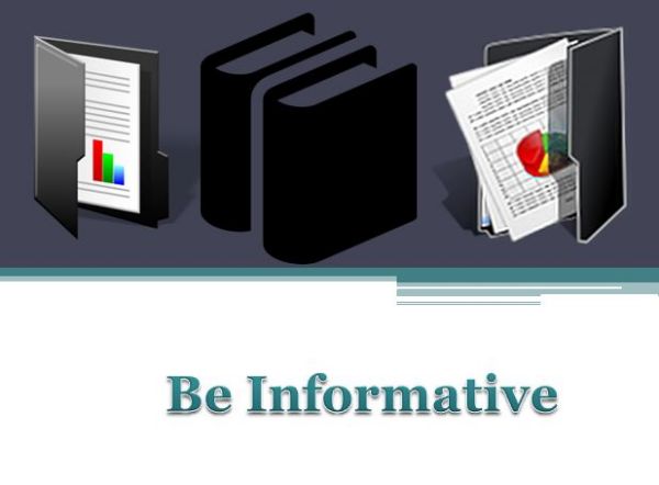 Web Content Writing should be informative